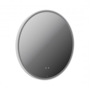 Cameo by Vado Illuminated Mirror (Round) with Demister 800mm Matt White [CAM-M8I-RO-MW]