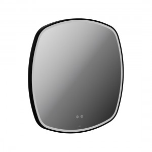 Cameo by Vado Illuminated Mirror (Square) with Demister 800mm Matt Black [CAM-M8I-SQ-MB]