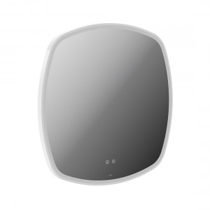 Cameo by Vado Illuminated Mirror (Square) with Demister 800mm Matt White [CAM-M8I-SQ-MW]