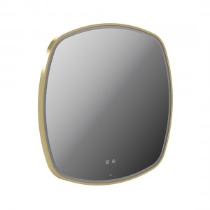Cameo by Vado Illuminated Mirror (Square) with Demister 800mm Satin Brass [CAM-M8I-SQ-SBR]