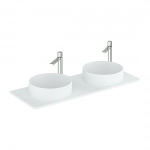Cameo by Vado Worktop for 1200mm Vanity Unit Arctic White (Basins & Brassware NOT Included) [CAM-WT12-AW]