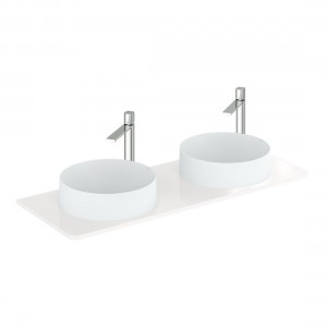 Cameo by Vado Worktop for 1200mm Vanity Unit Gloss White (Basins & Brassware NOT Included) [CAM-WT12-GW]
