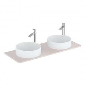 Cameo by Vado Worktop for 1200mm Vanity Unit Pink Clay (Basins & Brassware NOT Included) [CAM-WT12-PC]