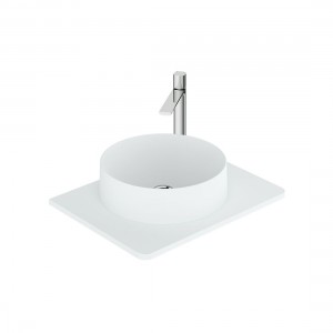 Cameo by Vado Worktop for 600mm Vanity Unit Arctic White (Basin & Brassware NOT Included) [CAM-WT6-AW]