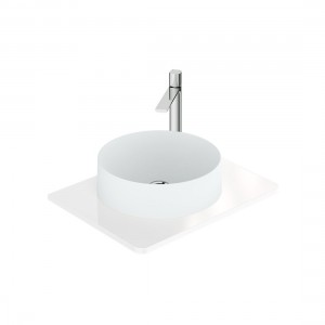 Cameo by Vado Worktop for 600mm Vanity Unit Gloss White (Basin & Brassware NOT Included) [CAM-WT6-GW]