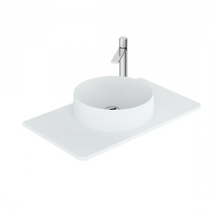 Cameo by Vado Worktop for 800mm Vanity Unit Arctic White (Basin & Brassware NOT Included) [CAM-WT8-AW]