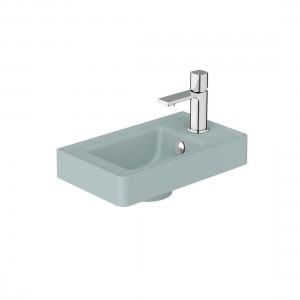 Cameo by Vado Right Hand Cloakroom Basin 400mm (1 Taphole) Cove Blue (Brassware NOT Included) [CAM-BM4R-CB]