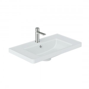 Cameo by Vado Vanity Basin 800mm (1 Taphole) Arctic White (Brassware NOT Included) [CAM-BM8-AW]