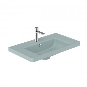 Cameo by Vado Vanity Basin 800mm (1 Taphole) Cove Blue (Brassware NOT Included) [CAM-BM8-CB]