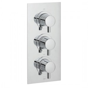 Vado Celsius DX Thermo Shower Valve 2 Outlets & 3 Handles Chrome [CEL-128D/2-C/P]