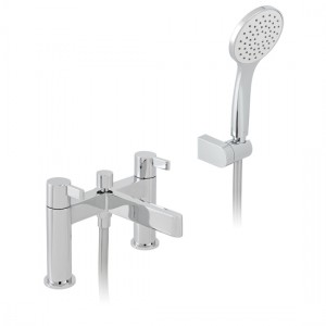 Vado Edit Deck Mounted Bath Mixer with Shower Kit Chrome [EDI-130+K-CP]