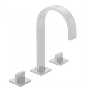 Vado Geo Deck Mounted Basin Mixer Tap (3 Tapholes) Chrome [GEO-101-C/P]