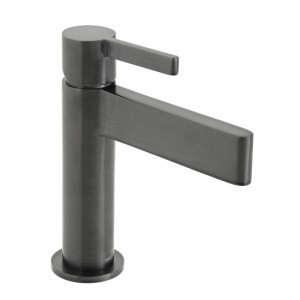 Individual by Vado Edit Mono Basin Mixer Tap (Single Taphole) Brushed Black [IND-EDI100/SB-BLK]