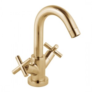 Individual by Vado Elements Basin Mixer Tap (Single Taphole) Brushed Gold [IND-ELW100F/SB-BRG]