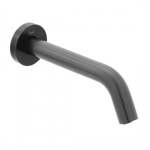 Individual by Vado I-Tech Infra-Red Wall Mounted Basin Mixer Spout Brushed Black [IND-IRWSPOUT-BLK]