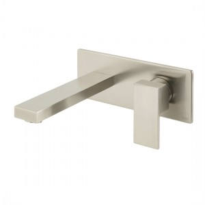 Individual by Vado Notion Wall Mounted Basin Mixer Tap with 200mm Spout Brushed Nickel [IND-NOT109FS/A-BRN]