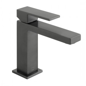 Individual by Vado Notion Slimline Mono Basin Mixer Tap (Single Taphole) Brushed Black [IND-NOT200/SB-BLK]