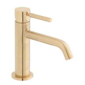 Individual by Vado Origins Slimline Mono Basin Mixer Tap (Single Taphole) Brushed Gold [IND-ORI200/SB-BRG]