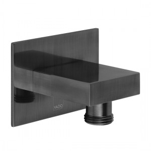 Individual by Vado Wall Outlet Square Brushed Black [IND-OUTLET/SQ-BLK]