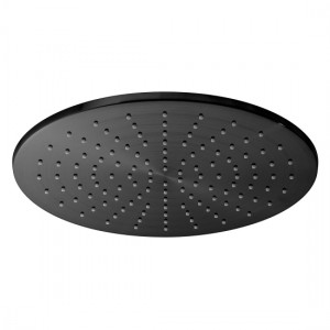 Individual by Vado Shower Head 300mm (12 inch) Round Brushed Black [IND-RO/30-BLK]