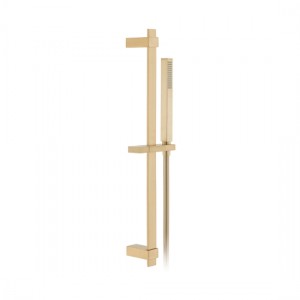 Individual by Vado Shower Handset Kit with Slide Rail (Square) Brushed Gold [IND-SFSRK/SQ-BRG]