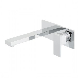 Vado Notion Wall Mounted Basin Mixer Tap with 220mm Spout Chrome [NOT-109FS/A-220-C/P]