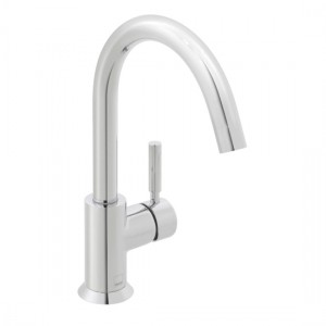 Vado Origins Deck Mounted Kitchen Sink Mixer Tap with Swivel Spout (Single Taphole) Chrome [ORI-150S-C/P]