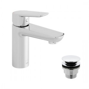 Vado Photon Mono Basin Mixer Tap with Universal Waste (Single Taphole) Chrome [PHO-100F/CC-C/P]