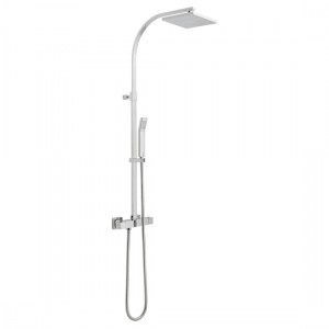 Vado Velo Thermo Shower Column (Square - Single Function) Chrome [VEL-149RRK-SQ-CP]