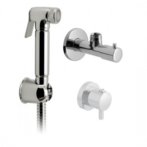 Vado Shattaf Handset with Mixer Valve Wall Bracket & Hose Chrome [XSH-SHATTAF/163-C/P]