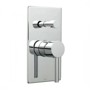 Vado Zoo Manual Shower Valve with Diverter 2 Outlets (Square) Chrome [ZOO-147A/SQ-C/P]