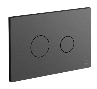 Individual by Vado Button Flush Plate Brushed Black [IND-195-RO-BLK]