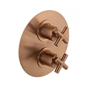 Individual by Vado Elements DX Thermo Shower Valve 2 Outlets Brushed Bronze [IND-ELE148D/2-BRZ]