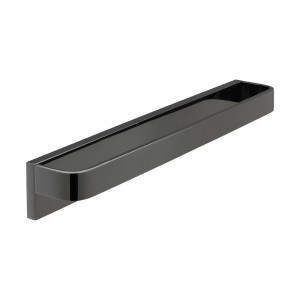 Individual by Vado Omika Noir Towel Rail 450mm (18 inch) Polished Black [IND-OMI184-45-PB]