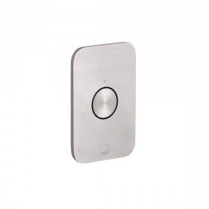 Individual by Vado Zone Concealed Stop Valve 1 Outlet & 1 Push Button  (Vertical) Brushed Nickel [IND-Z143-BRN]