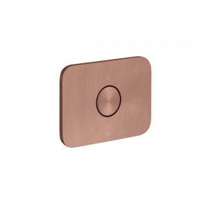 Individual by Vado Zone Concealed Stop Valve 1 Outlet & 1 Push Button  (Horizontal) Brushed Bronze [IND-Z143-H-BRZ]