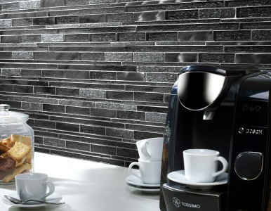 Verona Kenton Mosaic Wall Tile 310 x 300mm Grey [G30225]