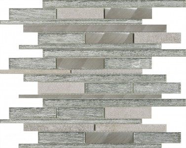 Verona Kenton Mosaic Wall Tile 310 x 300mm Silver [G30226]