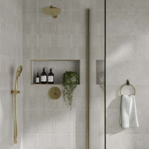 Verona George Ceramic Wall Tile 600 x 300mm Perla Decor [P12857]