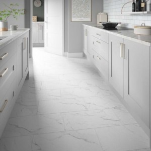 Verona Castello ClickLux Laminate Flooring 610 x 305mm (10 Pack) Marble White [L10013]