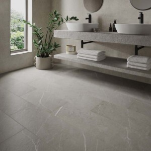 Verona Rodellar ClickLux Laminate Flooring 610 x 305mm (10 Pack) Stone Silver [L10024]