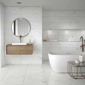 Verona Serenity Ceramic Wall Tile 900 x 300mm White Gloss [P10701]