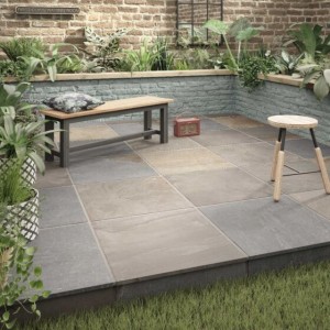 Verona Newby Porcelain Floor Tile 600 x 600mm Grey Multi [P10826]