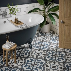 Verona Sorolla Ceramic Floor & Wall Tile (Patterned) 250 x 250mm [P10869]