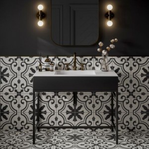Verona Goya Ceramic Floor & Wall Tile 250 x 250mm Patterned [P10870]