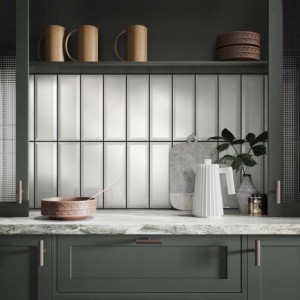 Verona Metro Ceramic Wall Tile 300 x 100mm White Gloss [P11541]