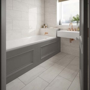 Verona Rola Porcelain Floor & Wall Tile 600 x 300mm Light Grey [P11553]