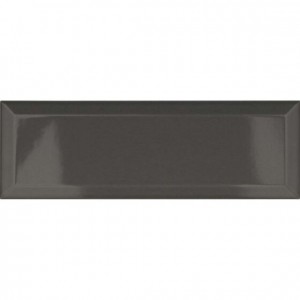 Verona Metro Ceramic Wall Tile 300 x 100mm Graphite Gloss [P11626]