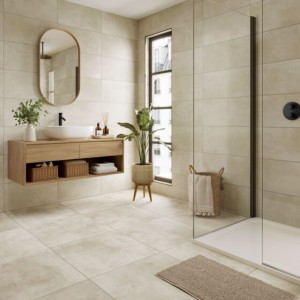 Verona Loft Porcelain Floor Tile 800 x 800mm Taupe [P12938]