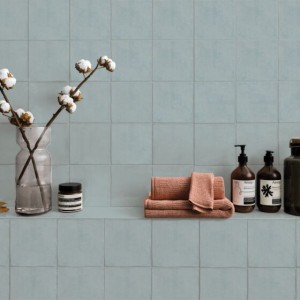 Verona Flash Ceramic Wall Tile 130 x 130mm Light Blue [P12223]